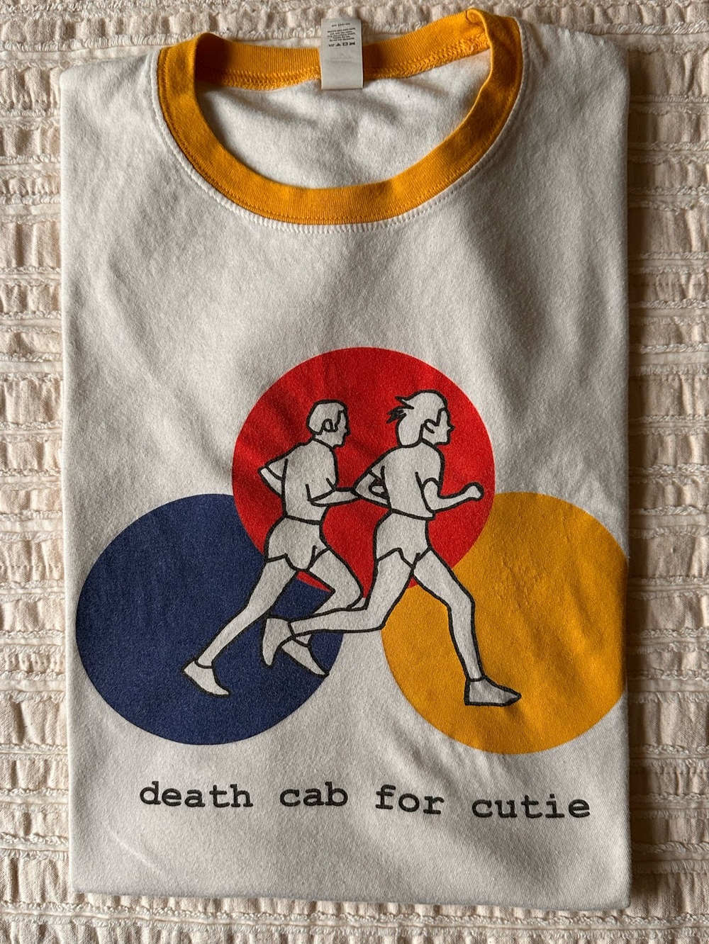 Short Sleeve Graphic Tee with Yellow Trim - Death Cab for Cutie